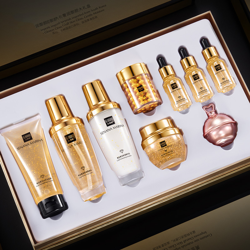 Luxury Skincare Set For Women - Vrouwen 24K Goud Huidverzorging Set 9