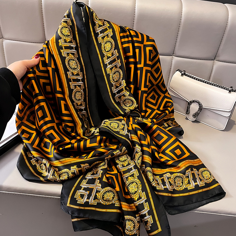 Luxury Skincare Headband - Luxe Merk Zijden Sjaal Vrouwen Mode