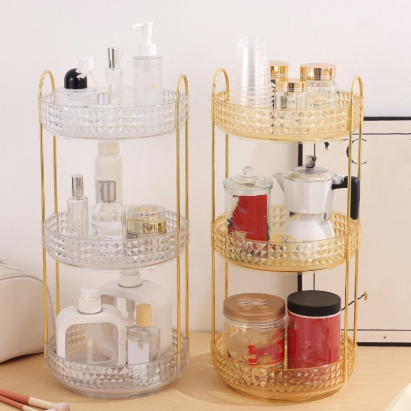 Luxury Skincare Organizer - 1Pc/Luxe cosmetische opbergdoos Desktop roterende make-up