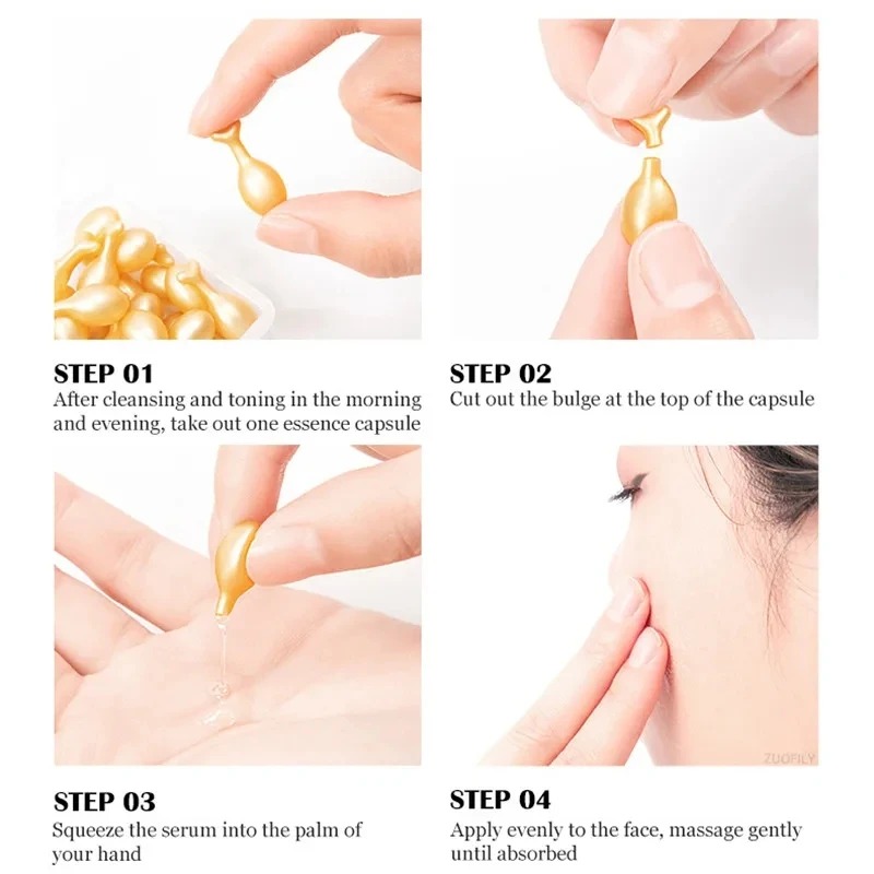 50PCS Gezicht Serum Hyaluronzu - Placenta Extract Serum recensie en prijs