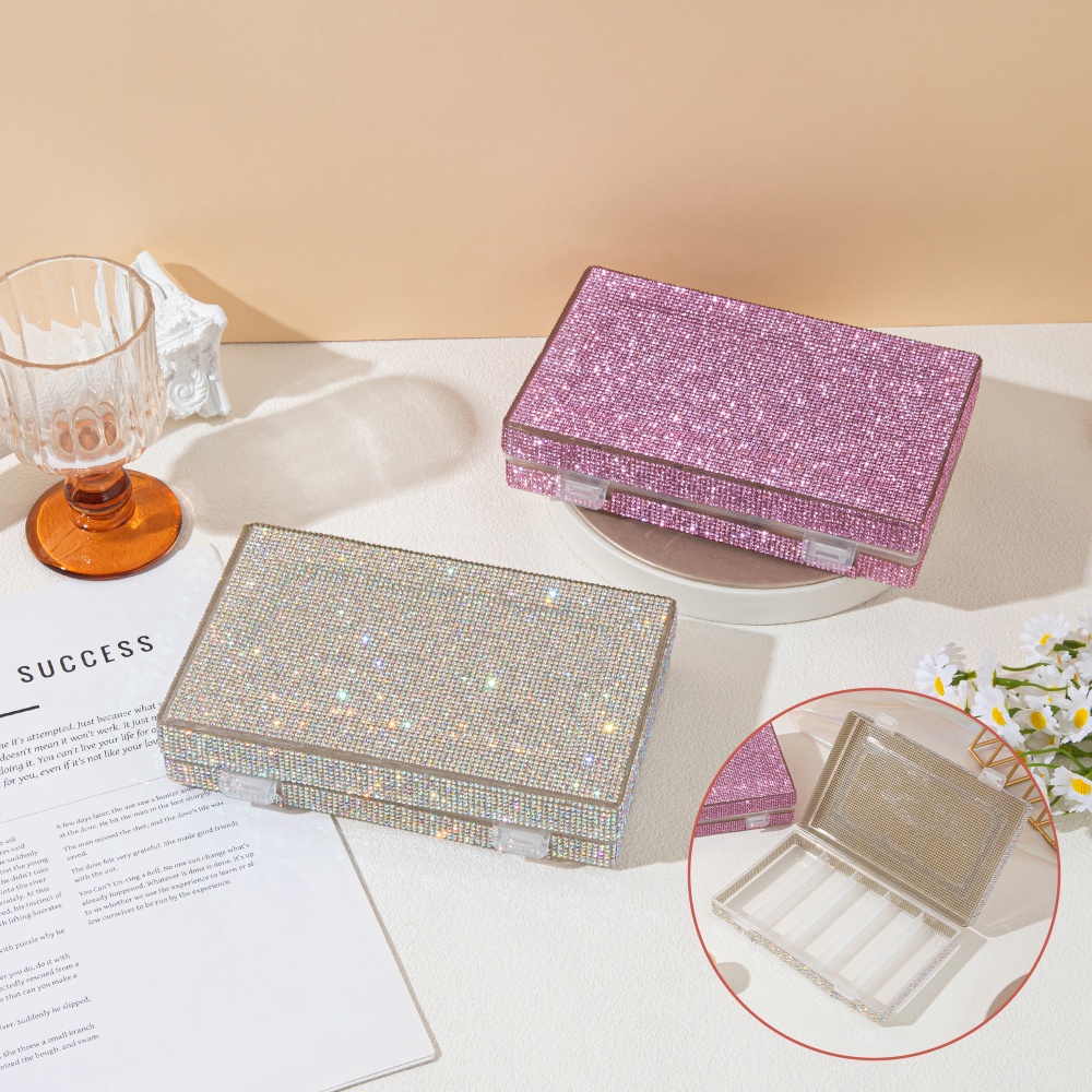 Luxe glanzende rhinestone opbe - Luxury Skincare Organizer recensie en prijs