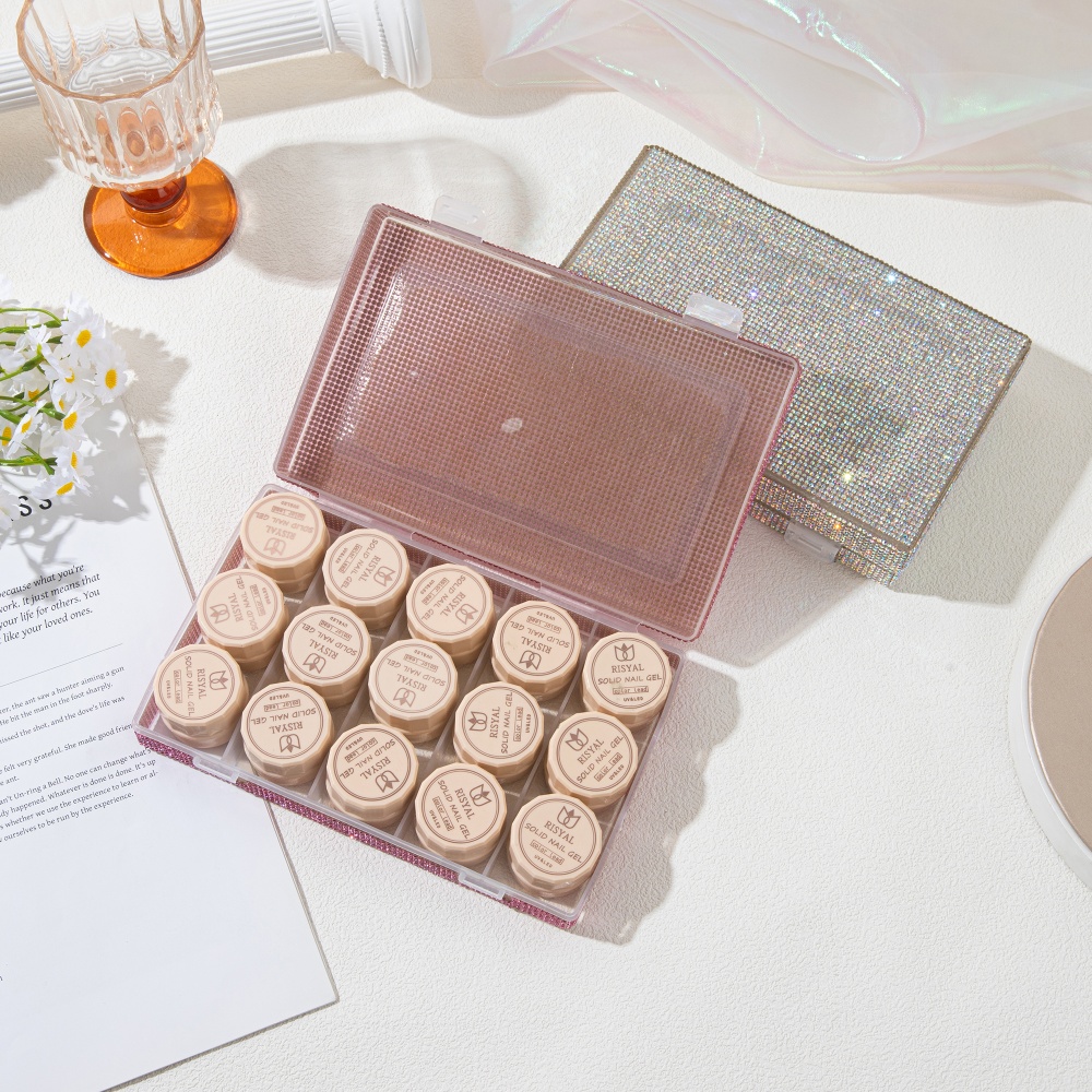 Luxe glanzende rhinestone opbe - Luxury Skincare Organizer recensie en prijs