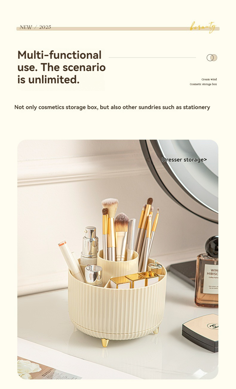 Lichte luxe gouden voetjes 360 - Luxury Skincare Organizer recensie en prijs