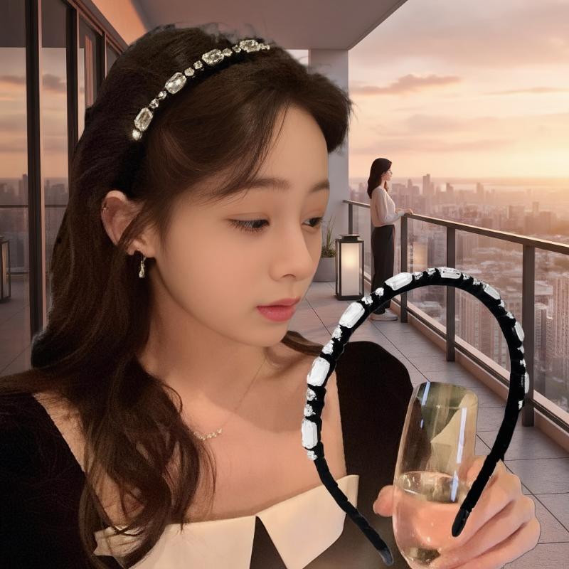 1PC Fluwelen Strass Luxe Glanz - Luxury Skincare Headband recensie en prijs